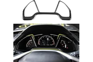 BRMYL Dashboard Instrument Panel Decals for Honda Civic 2016 2017 2018 2019 2020 2021 10th Gen Accessories ABS Carbon Fiber Interior Stickers
