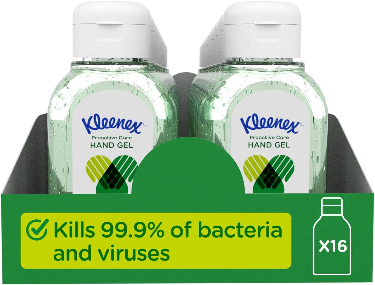 Kleenex Proactive Care Antibacterial Hand Gel, Kills 99.9 Percent of Bacteria and Viruses, Quick Drying, No Sticky Residue