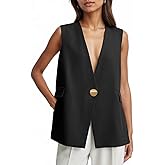 Mina Self 2026 Summer Women's Sleeveless Vest Tops - Lightweight Loose Fully Lined V-Neck Trendy Work Casual jacket