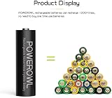 POWEROWL 4 AA 2800mAh & 4 AAA 1000mAh Rechargeable Batteries with 8 Bay Charger view 3