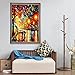 Standie 2 Pack DIY Diamond Painting Set 5D Full Drill Embroidery Rhinestone Painting Kit 5D Decorating Wall Stickers for Living Room (50 x 42cm Rainy Night & 40 x 30cm Walking in The Rainy Night)