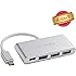 G-TING USB-C 3.0 Type C Adapter Multiport Converter for New MacBook, ChromeBook Pixel Devices Nokia N1, Nexus 6/6p and Other Type-C HUB Devices, USB C Charging Port and 3 USB A Ports