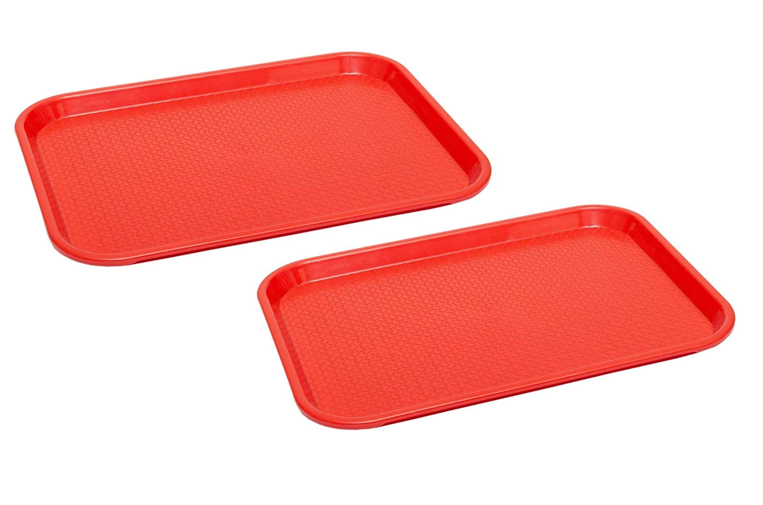 Buy NJ Rectangular Plastic Serving Tray, Black Anti Skid Tray for