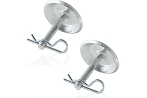 Qsdgxi (2-Pack) 2205071 and 2208864 Replacement Snow Plow Skid Shoes - Replaces Part ATV UTV Polaris K-Plow Nos - Hardened Steel Snow Plow Non-Slip Base - with Quick-Release Cotter Pins