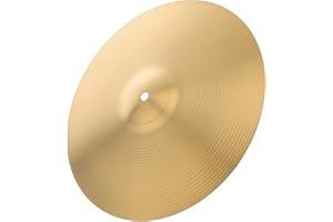 Magiclulu 14-Inch Drum Cymbal for Practice Drum Sets Multi-Use Crash Ride Splash Cymbal Accessory with Bright Tone for Percus