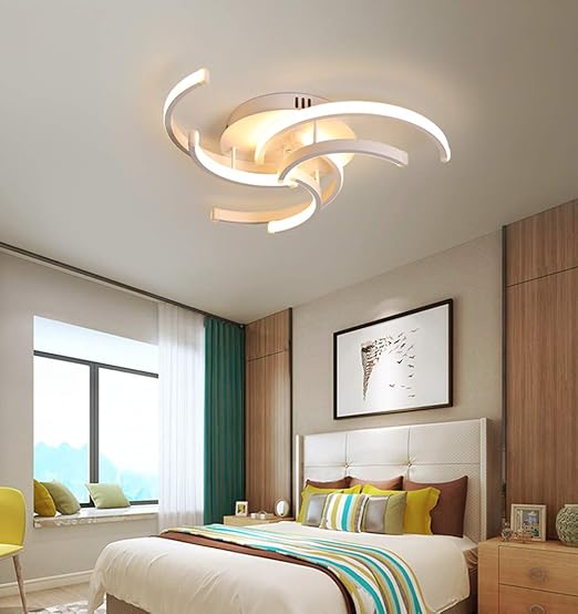 Bedroom LED Ceiling Lights Dimmable Light Ceiling Flush Mount Fixtures ...
