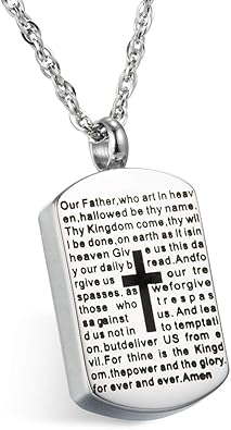 dog tag urn necklace