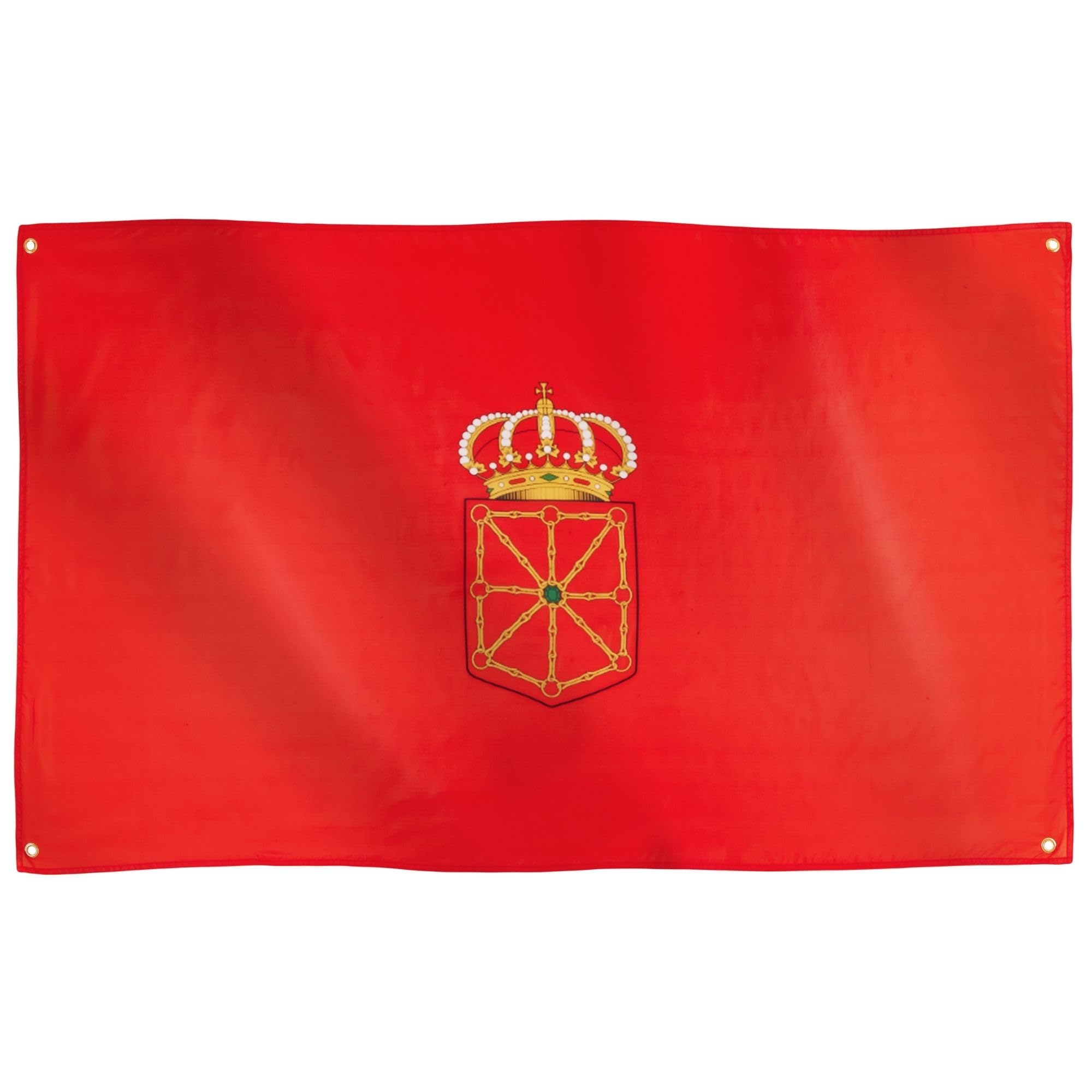 Runesol Navarre Flag, 91x152cm, 3ft x 5ft, 4 Grommets, Eyelet In Every Corner, Kingdom of Navarre, Navarra, Premium Flags, Inside, Outside, Vivid Colours, Labour Day — image 1