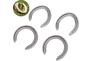 NAROOTE Aluminium Alloy Horseshoe Kit, Horseshoe Wall Decor 4pcs Horse Riding Tool Equipment Accessories for Horseshoe, 13cm / 5.1in