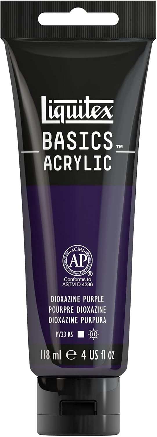 Amazon Com Liquitex 1046186 Basics Acrylic Paint 4 Oz Tube Dioxazine Purple