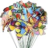 Butterfly Stakes, 50pcs 11.5inch Garden Butterfly Ornaments, Waterproof Butterfly Decorations for Indoor/Outdoor Yard…