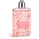 Easyes Rose Essence Body Wash for Women, Damask Rose Shower Gel with Real Rose Petals, Natural Moisturizing Hydrating Bodywash with Hyaluronic Acid, Ceramides &amp; Coconut Oil, Rich Floral Fragrance 7 oz