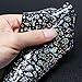 8pcs Christmas Foils For Nail Holographic Laser Nails Transfer Foil Wraps Sticker Clear/Black Starry Tip Snowflake Elk Set