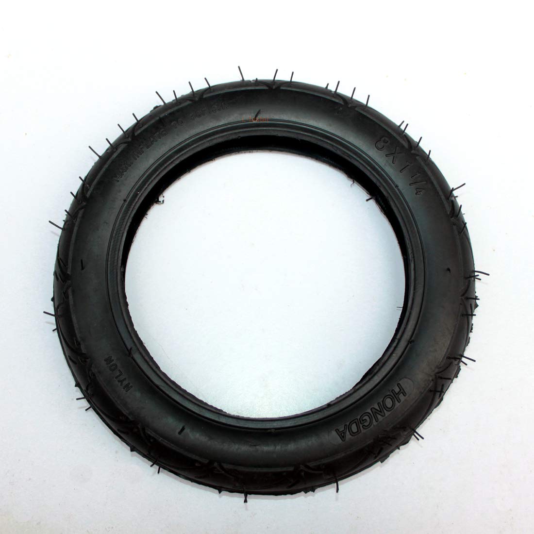 8" Pneumatic Wheel With Inner Tube For Kickscooter Scooter Wheel Size 8x1 1/4 Aluminium Alloy Hub 32mm Width Wheel With Bearings (outer tier)