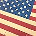 YOUR SMILE Independence Day Cotton Linen Square Decorative Throw Pillow Case Cushion Cover 18x18 Inch,American Flag