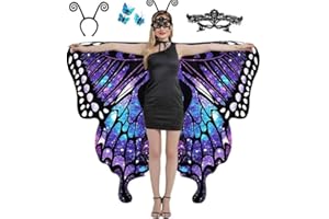 Aimeiar Dual Sided Butterfly Costumes for Women,Part Halloween Butterfly Wings Adults costume 2024