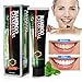 Activated Charcoal Teeth Whitening Toothpaste - DESTROYS BAD BREATH - Best Natural Black Tooth Paste Kit - MINT FLAVOR - Herbal Decay Treatment - REMOVES COFFEE Stains … (1 pack)
