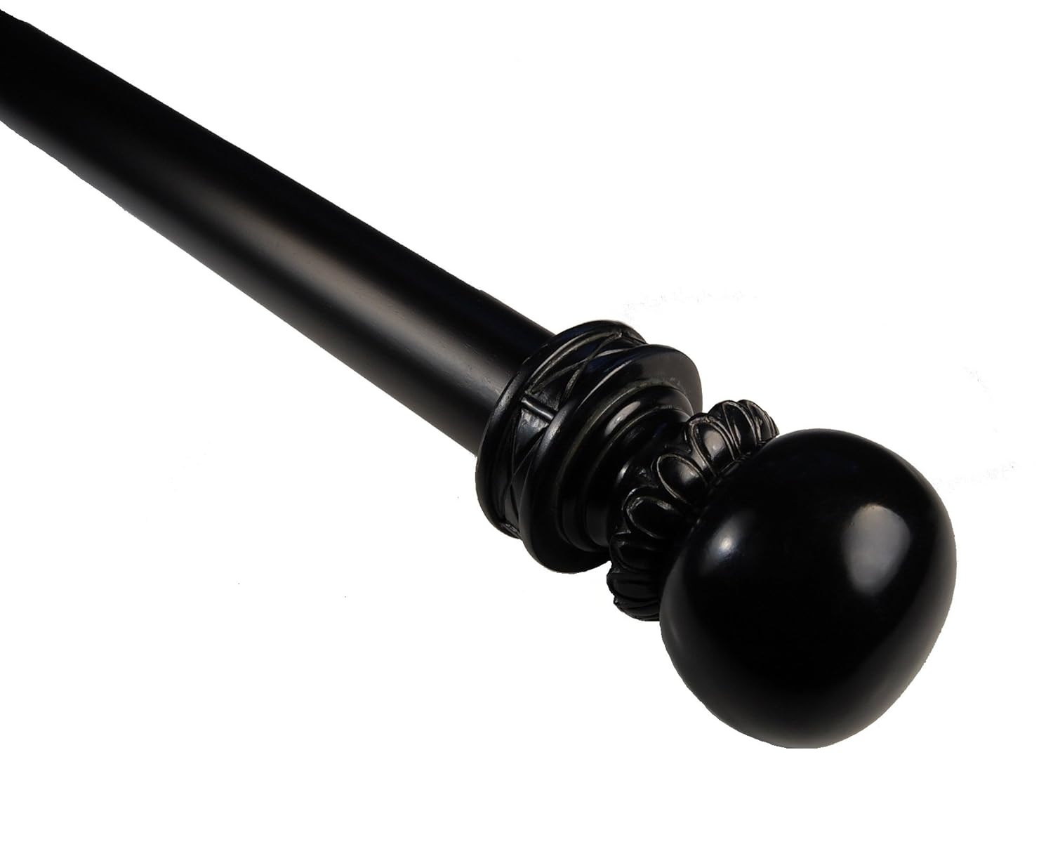 Bcl Ball Solid Wood Curtain Rod Set 1 3 8 In Diameter Pole