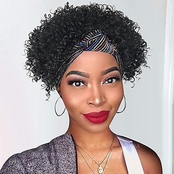 LEOSA Kinky Headband Wig for 