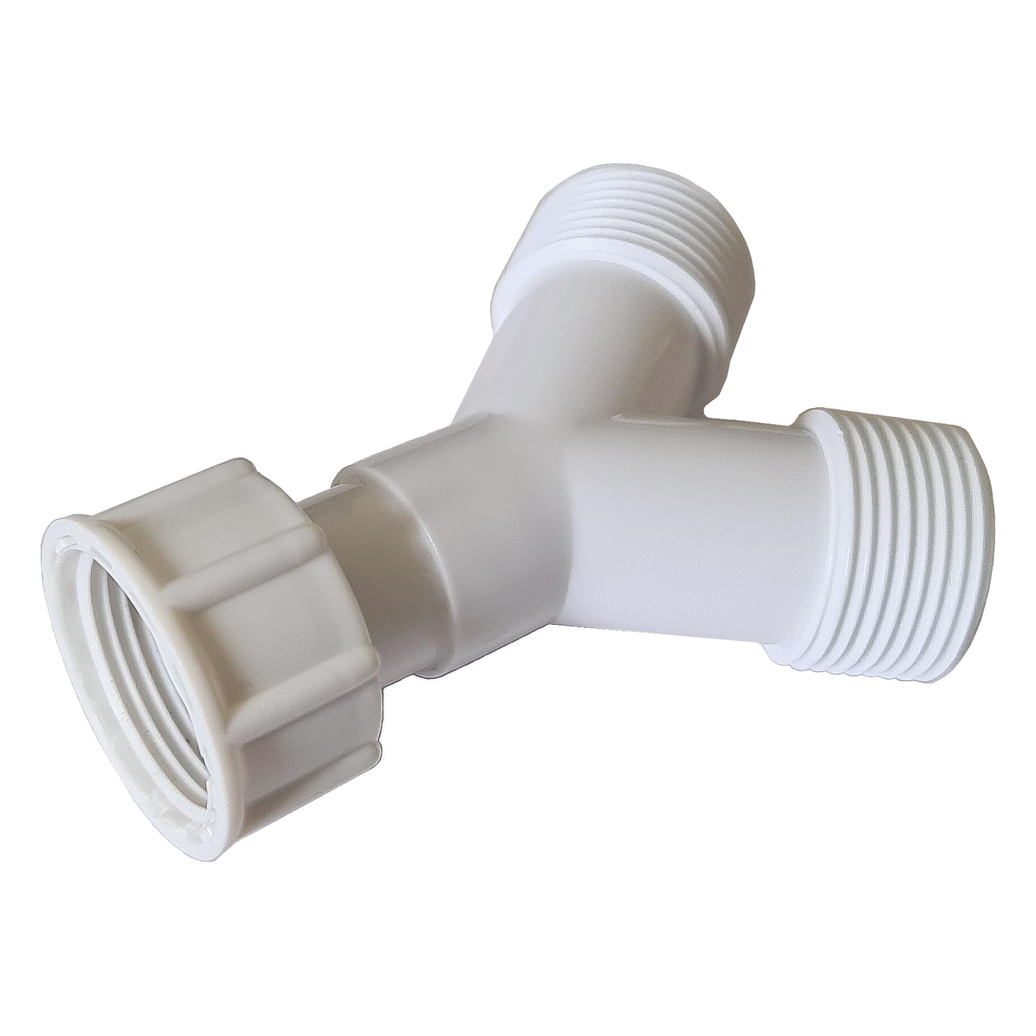 Pipestation Double Appliance Washing Machine Y Connector | BSP 3/4” | Tap Manifold Splitter | Twin Hose Washing Machine Pipe Connector | Twin Appliance Water Feed Splitter | Double Hose Y Connection