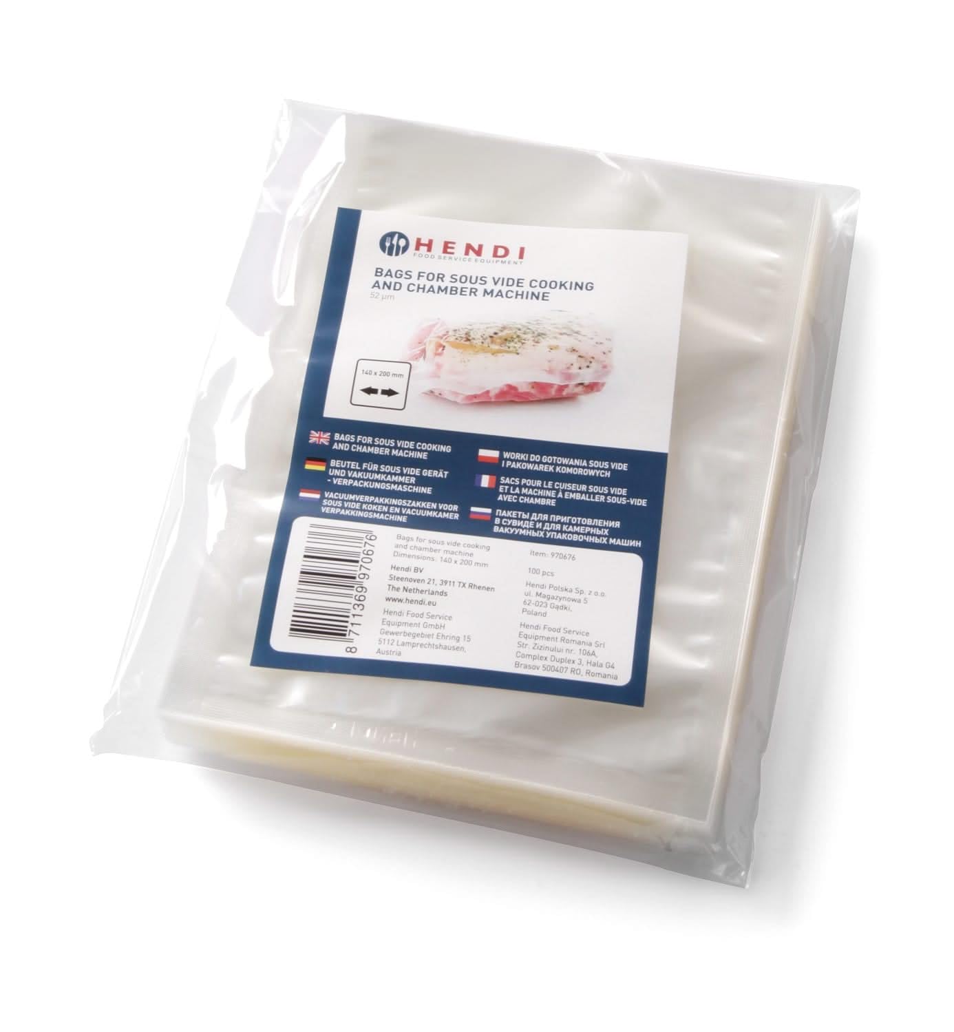 Hendi 970683 Vacuum Cooking Bags (Pack of 100)