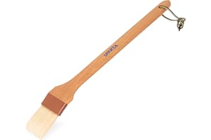SPARTA Chef Series Basting Brush, Angled Boar Bristle Pastry Brush for Cooking and Baking, 2" Wide, 1 Count