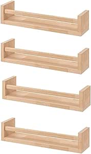 BDFA Estante de Especias de Madera 4 - Vivero - Porta Libros - Estante