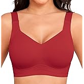 Xcutting Women Wirefree Bras for Women Full Coverage No Underwire Everyday Bras Comfortable Wireless Padded Bras