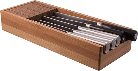 Knifedock In Drawer Knife Storage Tray Perfect Kitchen