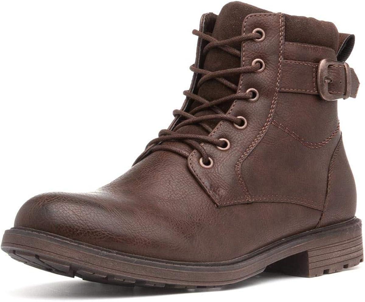 BECKETT Mens Brown Buckle Boot Size 12 UK Brown Amazon.co.uk