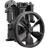 5 HP Replacement Air Compressor Pump Two Stage 2 Cylinder Cast Iron 19 SCFM Max with Intake Filter for 80 Gallon or Larger CS1105T