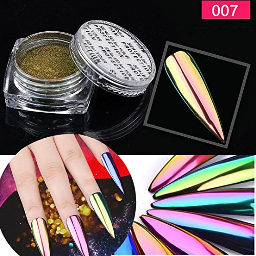 Oksale 1Box/5g Metal Chrome Nail Polish Powder Pigment