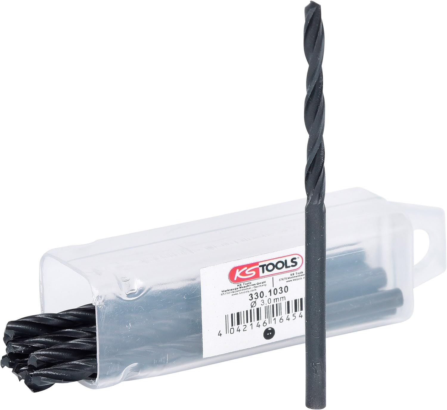 KS Tools 330.103 3.0mm HSS-R Twist Drill (10 Pieces)