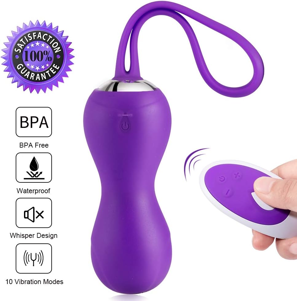 Fondlove Kegel Balls for Bladder Control, Doctor Recommended Women Kegel Exerciser, Wireless Remote Control Rechargeable Dual Kegel Exercise Weights for Tightening
