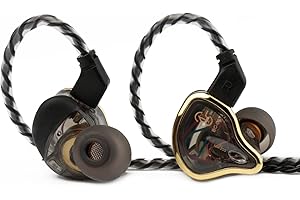 Kinboofi CCZ Warrior in Ear Monitors,Stereo Wired Earbuds,10mm Dual Magnetic Circuit DD in-Ear HiFi IEM Earphone, Noise Cance