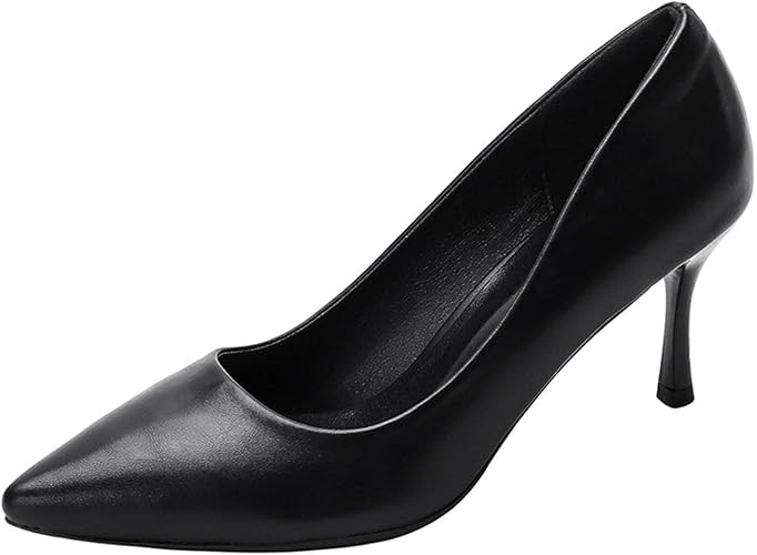 Amazon ヤク パンプス 通勤 レディース 革靴 ビジネス オフィス 靴 ヒール9cm シューズ ハイヒール 謝恩会 同窓会 ソフト 上品 黒 冠婚葬祭 リクルート 美脚 パンプス 就活 ビジネス ウェディング 冠婚祭葬 カジュアル パンプス