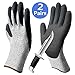 Cut Resistant Gloves, Non-Slip Breathable Work Gloves, Nitrile Grip Coated Level 5 Protection Safety Gloves, Durable for Gardening Construction Woodworking Auto Multipurpose Use.