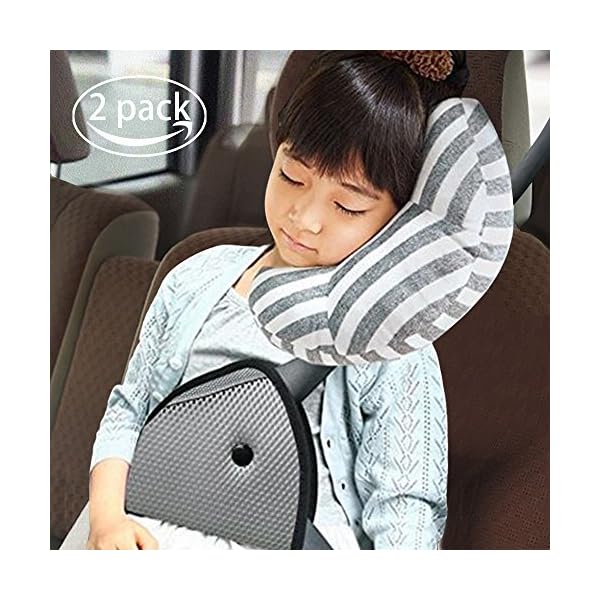 Car Seat Travel Pillow For Kids Seatbelt Pad Headrest Neck Support