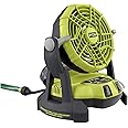 RYOBI 18-Volt ONE 2-Speed Bucket Top Misting Fan (Tool Only)