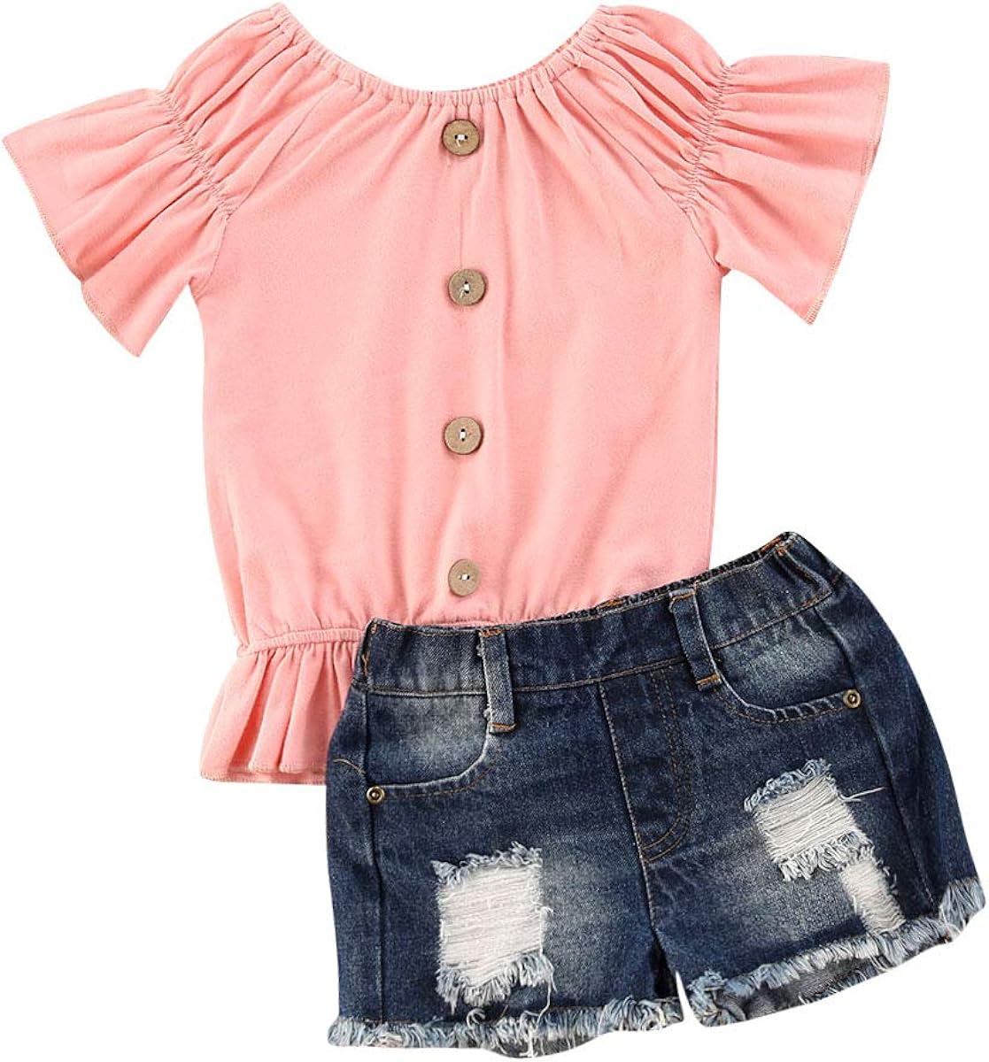 baby girl jeans shorts set
