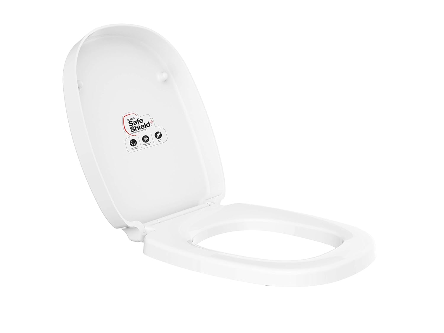 KOHLER Freelance (Square) Antimicrobial, Quiet Close UF toilet Seat