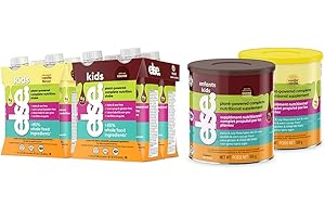 Else Kids Nutritional Shake Mix - Plant Based, Dairy Free Toddler Nutritional Drink Powder for Ages 2-12 (700g, 2-Pack) - Kid