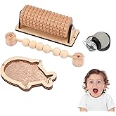 4 Pieces Busy Board DIY Parts - DIY Materials - Sensory Board Accessories -Wheels-Flip Sequin Fish-Wooden Roller-Beads - Mont