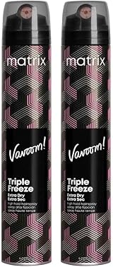 Matrix Vavoom Triple Freeze Extra Dry Hairspray 300ml Pack of 2