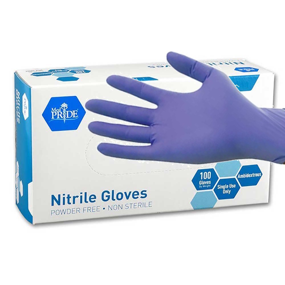 MedPride General Purpose PowderFree Nitrile Gloves
