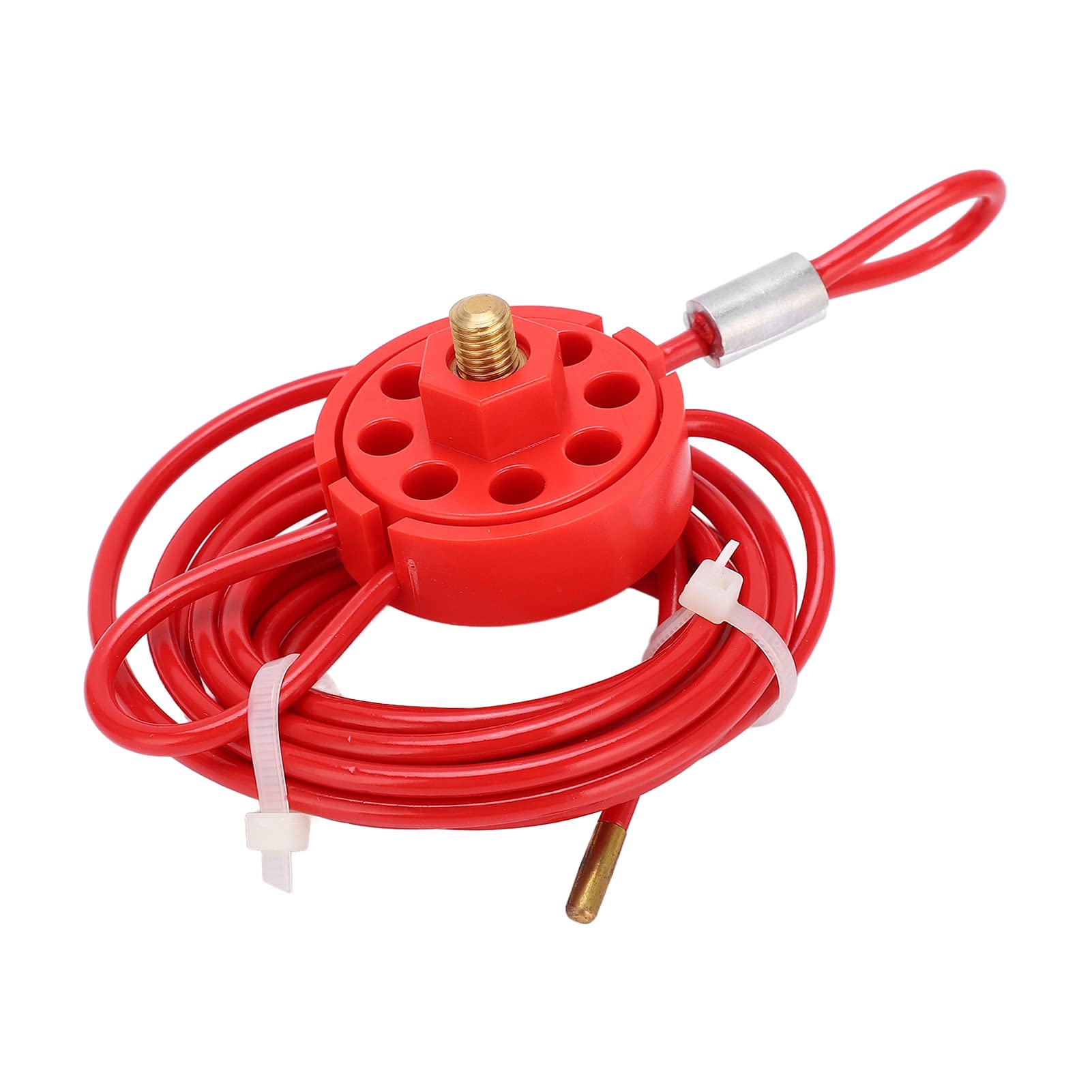 Dioche Adjustable Cable Lockout 2meters Lockable Handle Stainless Steel Lockout Tagout Cable Lock