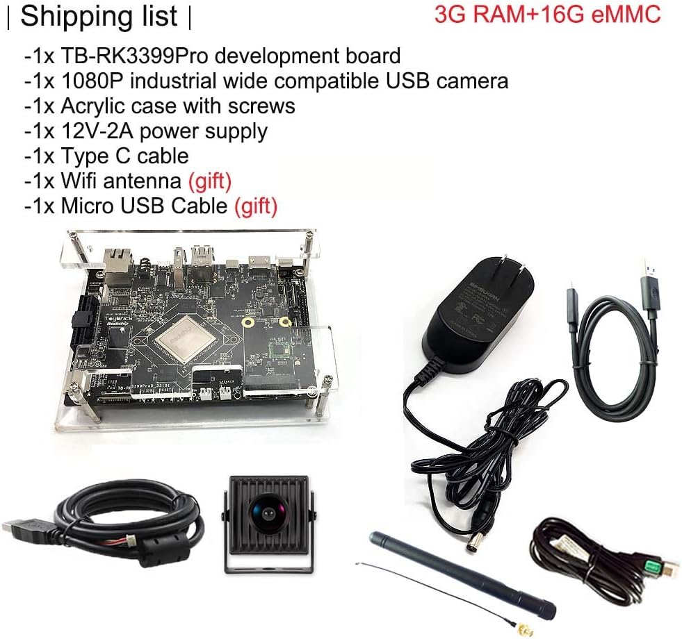 Acceleration Development Kit Toybrick RK3399Pro AI Developer Kit for Artificial Intelligence ...