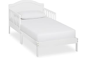 Dream On Me Sydney Toddler Bed in White, Greenguard Gold Certified, JPMA Certified, Low To Floor Design, Non-Toxic Finish, Sa