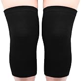 JUSDIQIR 2 Pack Knee Brace, Sport Knee Pad, Knee Support Compression Sleeve, Running Knee Protector for Knee Pain Knee Band Men Women Stabilizer Wraps (Black, Large)