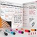 EDUPET Magnetic Dry Erase Board Calendar by Renook - Monthly & Weekly - Refrigerator or Wall - Featuring PVC StainStop Technology - Stay Organized! No Ghosting or Peeling!